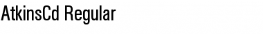 Download AtkinsCd Font