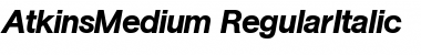 Download AtkinsMedium Font