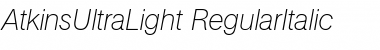 Download AtkinsUltraLight Font