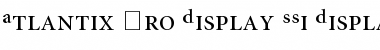 Download Atlantix Pro Display SSi Font