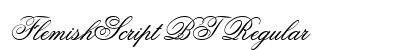 FlemishScript BT Regular preview