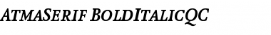 Download AtmaSerif-BoldItalicQC Font