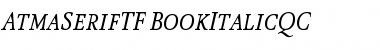 Download AtmaSerifTF-BookItalicQC Font