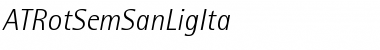 Download ATRotSemSanLigIta Font Download ATRotSemSanLigIta Font