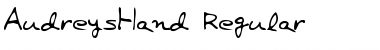 Download AudreysHand Font Download AudreysHand Font