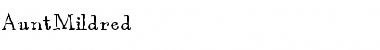 Download AuntMildred Font Download AuntMildred Font