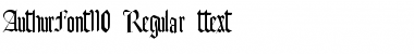 Download AuthurFont110 Font