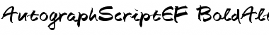 Download AutographScriptEF Font