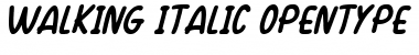 Download Walking Italic Font