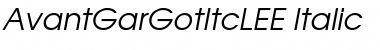 Download AvantGarGotItcLEE Font