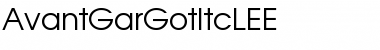 Download AvantGarGotItcLEE Font