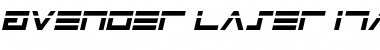 Download Avenger Laser Italic Font Download Avenger Laser Italic Font