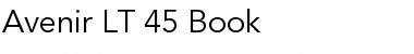 Download Avenir LT 45 Book Font