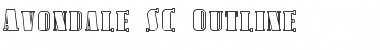 Download Avondale SC Outline Regular Font Title Preview
