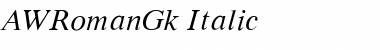 Download AWRomanGk Font