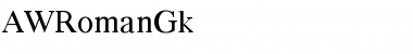 Download AWRomanGk Font