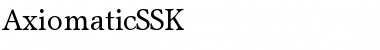 Download AxiomaticSSK Font