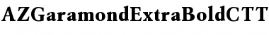 Download AZGaramondExtraBoldCTT Font Download AZGaramondExtraBoldCTT Font