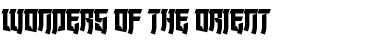 Download Wonders of the Orient Font