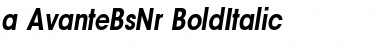 Download a_AvanteBsNr BoldItalic Font