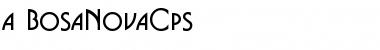 Download a_BosaNovaCps Font