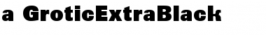 Download a_GroticExtraBlack Font