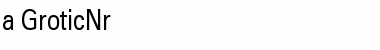Download a_GroticNr Font