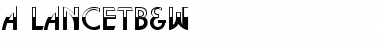 Download a_LancetB&W Regular Font Title Preview