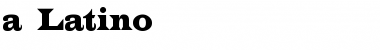 Download a_Latino Font
