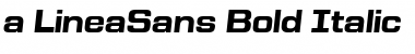 Download a_LineaSans Bold Italic Font