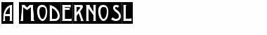 Download a_ModernoSl Font Download a_ModernoSl Font
