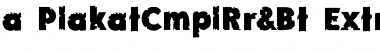 Download a_PlakatCmplRr&Bt ExtraBold Font Title Preview