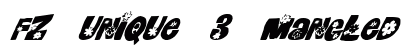 FZ UNIQUE 3 MANGLED ITALIC Normal preview