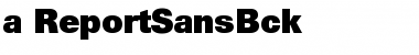 Download a_ReportSansBck Font Download a_ReportSansBck Font
