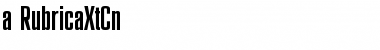 Download a_RubricaXtCn Font
