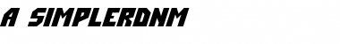 Download a_SimplerDnm Font Download a_SimplerDnm Font