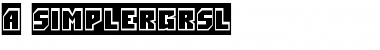 Download a_SimplerGrSl Font Download a_SimplerGrSl Font
