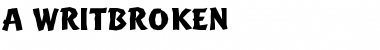 Download a_WritBrk Font Download a_WritBrk Font