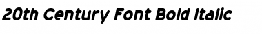 Download 20th Century Font Bold Italic Font