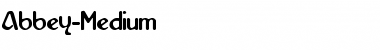Download Abbey-Medium Font