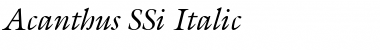 Download Acanthus SSi Font