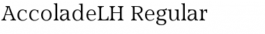Download AccoladeLH Font