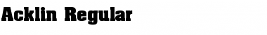 Download Acklin Font