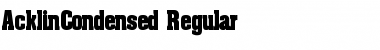 Download AcklinCondensed Font