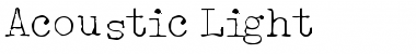 Download Acoustic Light Font Download Acoustic Light Font