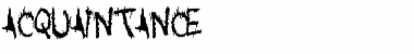 Download Acquaintance Font Download Acquaintance Font