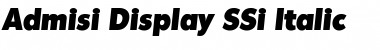 Download Admisi Display SSi Italic Font Download Admisi Display SSi Italic Font