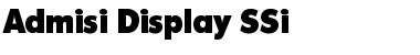 Admisi Display SSi Font