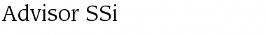Download Advisor SSi Font Download Advisor SSi Font