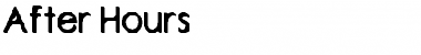 Download After Hours Font Download After Hours Font